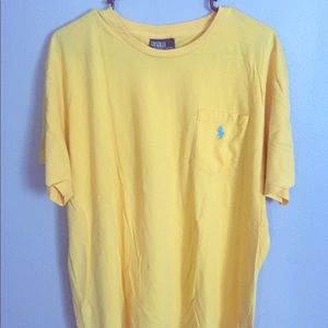Ralph Lauren t shirt with pocket Yellow/blue horse